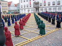 Impressionen vom Aufbau der Lutherbotschafter;auf des Vorschaubild klicken um das Bild anzuzeigen